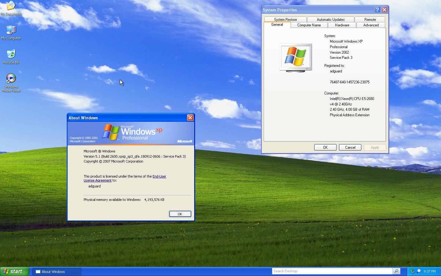 Windows_XP_SP3_with_Update_AIO_x86 desktop